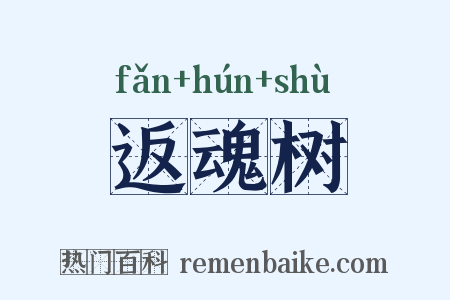 返魂树是什么意思的图片